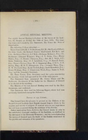 Annual General Meeting.