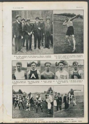 Torneo atletico realizado en el campo de esportes del Club de Gimnasia y Esgrima, festejando el aniversario de su fundación.