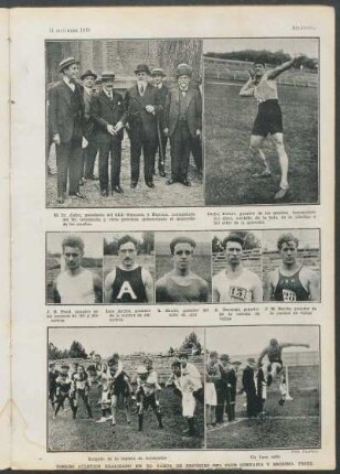 Torneo atletico realizado en el campo de esportes del Club de Gimnasia y Esgrima, festejando el aniversario de su fundación.