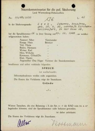 Zeeb, Johanna