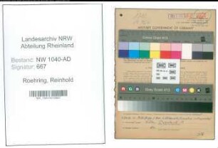 Entnazifizierung Reinhold Roehring , geb. 28.04.1917 (Gemeinderatsmitglied)