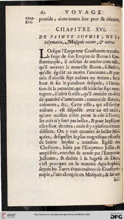 Chapitre XVI: De Sainte sophie [...]