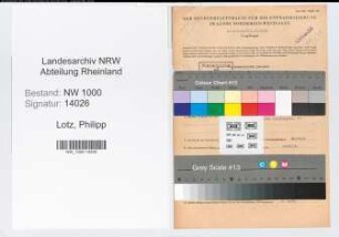 Entnazifizierung Philipp Lotz, geb. 11.09.1903 (Postsekretaer)