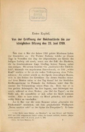 Das Leben Mirabeaus, 2. Während der Revolution
