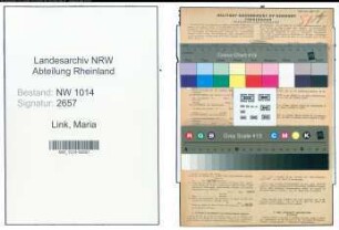 Entnazifizierung Maria Link , geb. 06.07.1897 ()