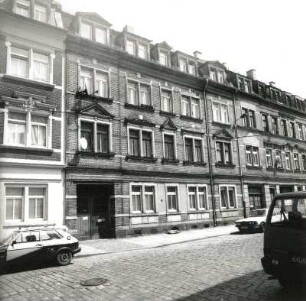 Dresden-Pieschen, Leisniger Straße 40. Wohnhaus (um 1900). Straßenansichr