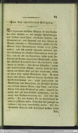 Von der christlichen Religion