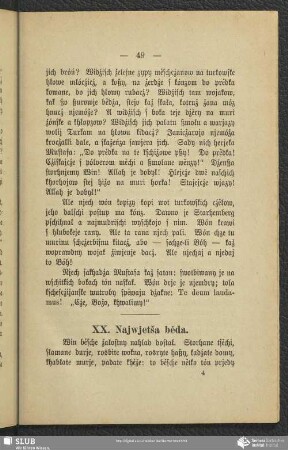 XX. Najwjetša běda