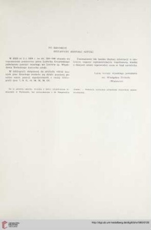Do redakcji Biuletynu Historii Sztuki