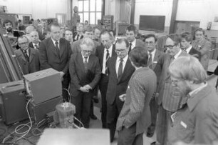 Informationsbesuch von Ministerpräsident Lothar Späth bei der Universität Karlsruhe