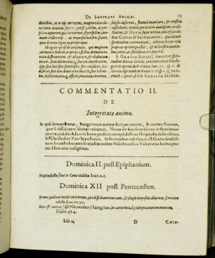 Commentatio II. De Integritate animæ.