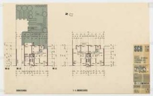 Wohnhaus Schönwalder Straße 45, Berlin-Spandau: Grundrisse Erdgeschoss und 1.-3. Obergeschoss 1:100