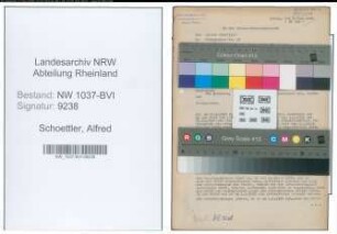 Entnazifizierung Alfred Schoettler , geb. 25.05.1893 (Angestellter)