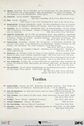 Textilien (Nr. 309-386)