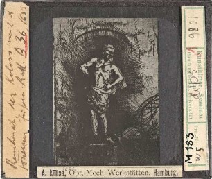 Rembrandt, Der Koloss auf tönernen Füßen, Radierung