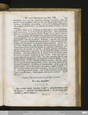 Caput Quadragesimum Quartum. De rebus novissimis.