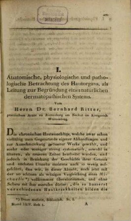 Journal der Chirurgie und Augenheilkunde. 24. 1836