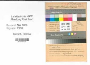 Entnazifizierung Helene Bartsch , geb. 17.04.1915 ()