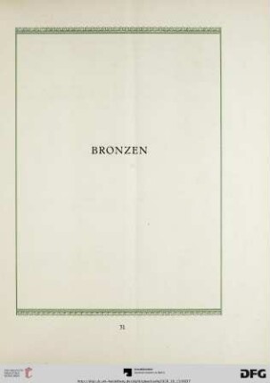 Bronzen (Nr. 103-131)