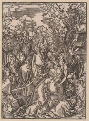 Große Passion, Blatt 10: Die Grablegung Christi