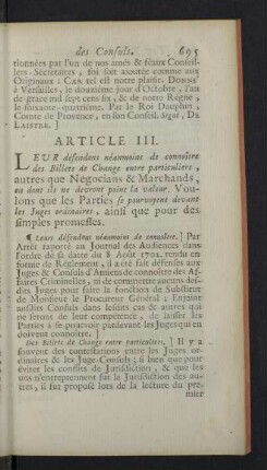 Article III. - Article XVIII.