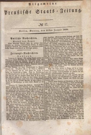 Allgemeine preußische Staats-Zeitung