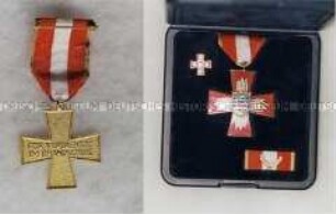 Feuerwehr-Ehrenabzeichen, 1. Stufe, mit Interimsspange und Miniaturnadel