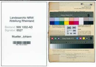 Entnazifizierung Johann Mueller, geb. 24.08.1895 (Verw.Inspektor)