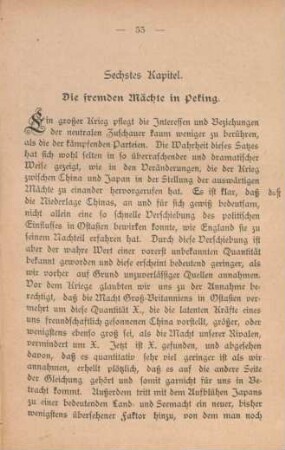 Sechstes Kapitel. Die fremden Mächte in Peking
