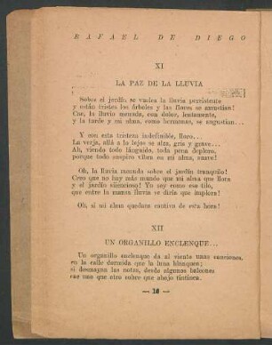 XI - La paz de la lluvia