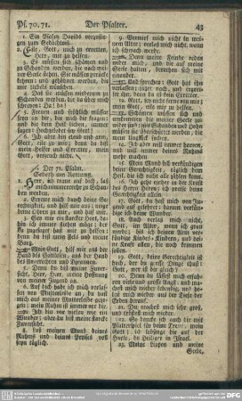Der 71. Psalm