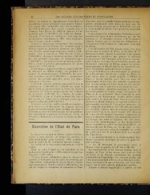 Nouvelles de l'Etat de Para