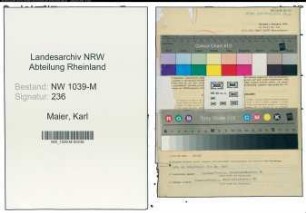 Entnazifizierung Karl Maier , geb. 02.01.1900 (Wachmann)