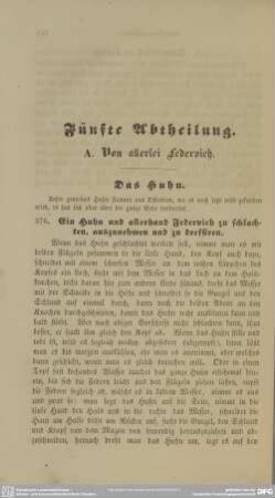 Fünfte Abtheilung