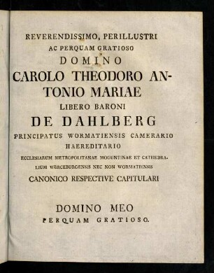 Dedicatio