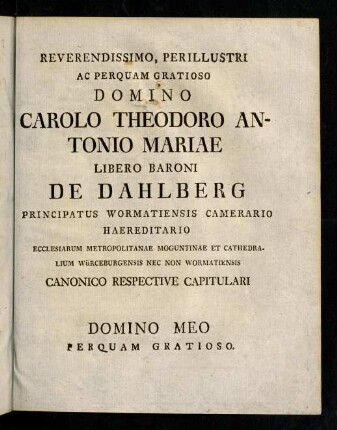 Dedicatio