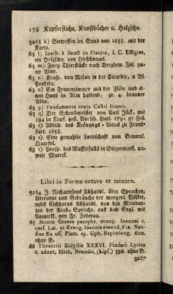 178-312, Libri in Forma octavo et minore.