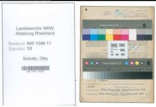 Entnazifizierung Otto Scholtz , geb. 07.12.1893 (Kaufmaennischer Angestellter)