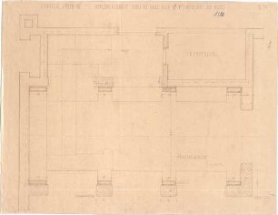 Fischer, Theodor; Würzburg, Münsterplatz; Sparkasse - Halle (Schnitt)