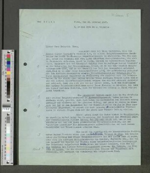 Brief an Heinrich Mann