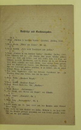 Nachträge und Quellenangaben