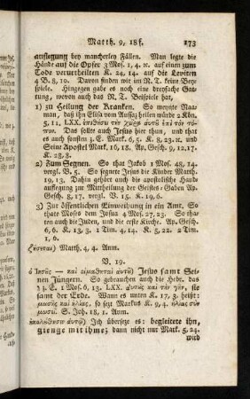 173-180, Matth. 9, 19-38