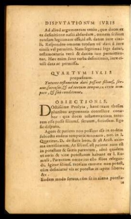 Quartum Iuris propositum.