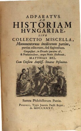 Apparatus ad historiam Hungariae