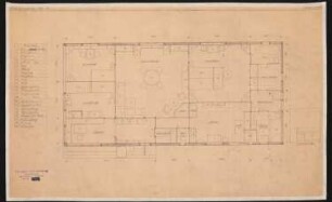 Holzhaus für die Deutsche Werkstätten AG, Dresden-Hellerau: Grundriss Holzhaus Nr. 5 1:50