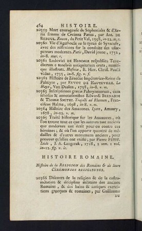 464-466, Histoire de la Religion des Romains & de leurs Cérémonies Religieuses