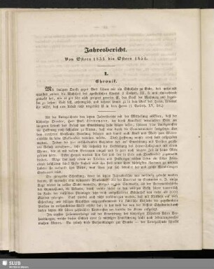 Jahresbericht von Ostern 1853 bis Ostern 1854