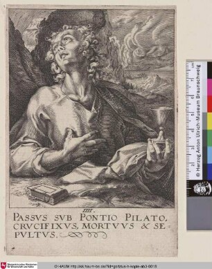 [Der Heilige Johannes als Einsiedler; St. John; Apostel Johannes]