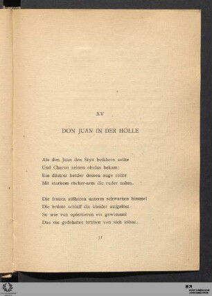 XV. Don Juan in der Hölle
