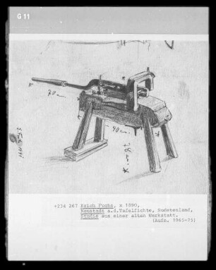 Studie aus einer alten Werkstatt (Neustadt a. d. Tafelfichte , Sudetenland)